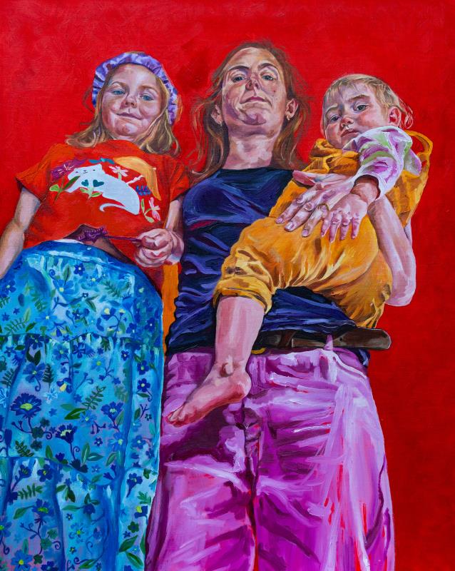 Matrescence (After Reflection with Two Children by Lucian Freud)